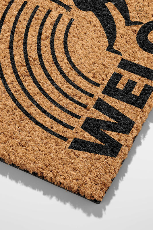 Pepper Crafts Running Coir Doormat – Stylish & Durable Welcome Mat for Athletes (30" x 18")
