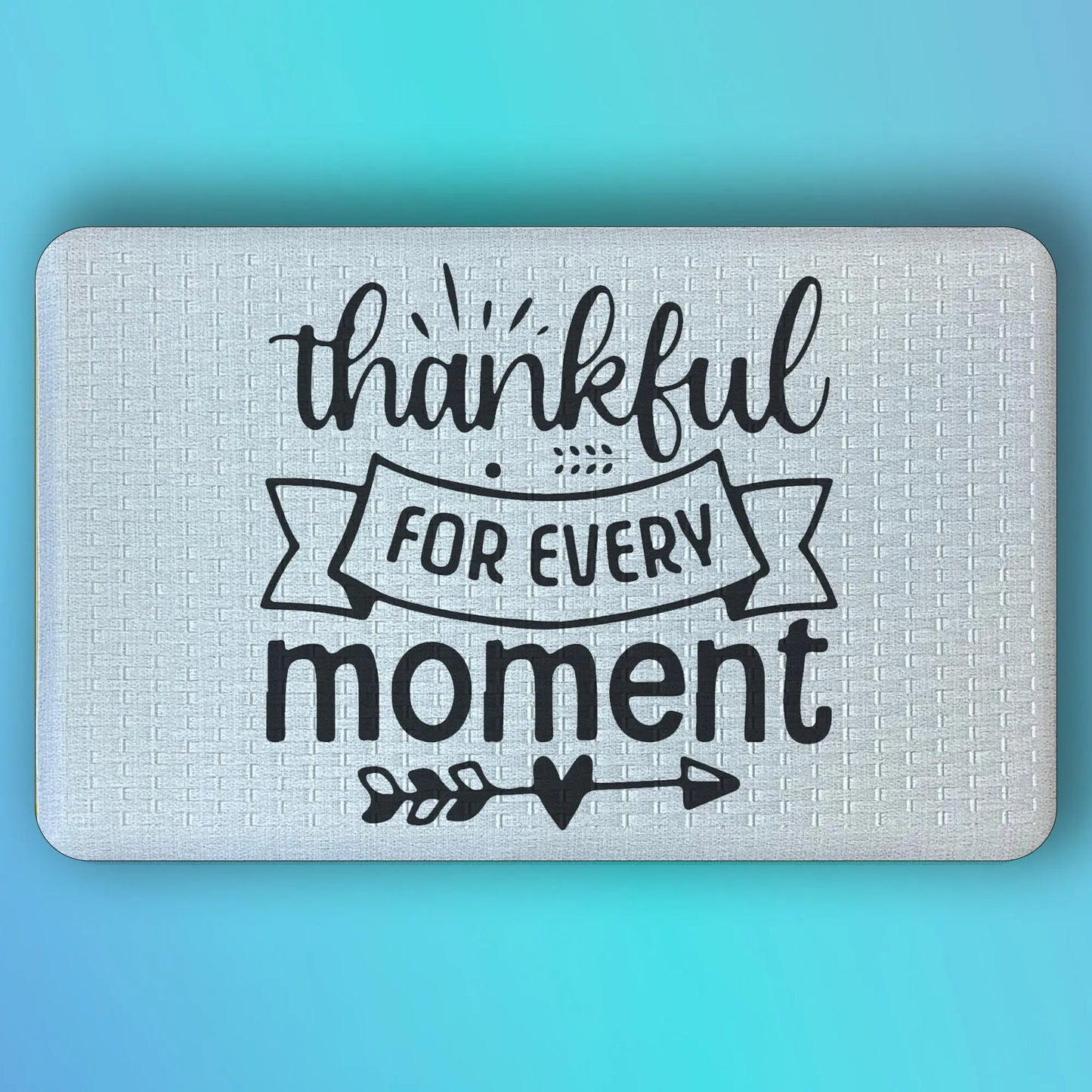Pepper Crafts Thankful for Every Moment 18x30 Inch Anti-Fatigue Comfort Mat – Cushioned, Stain-Resistant, Wipe-Clean Floor Mat for Kitchen, Entryway