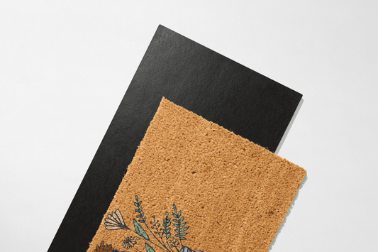 🌸 Bloom in Every Season – Mason Jar Floral Coir Mat