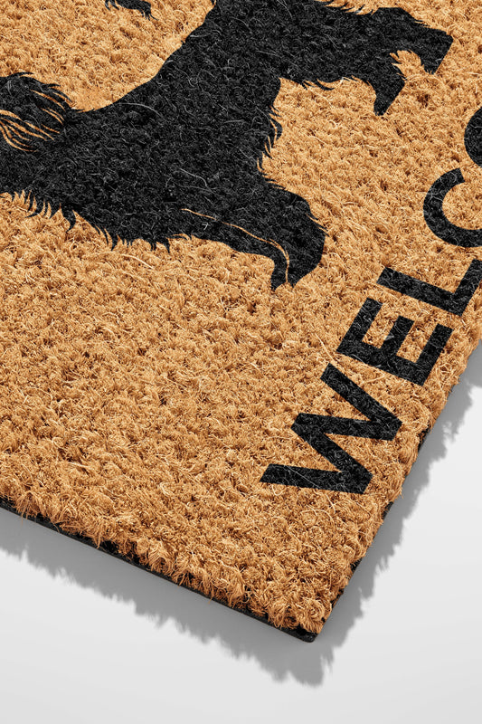 Pepper Crafts Affenpinscher Coir Doormat – Stylish & Durable Welcome Mat for Dog Lovers (30" x 18")
