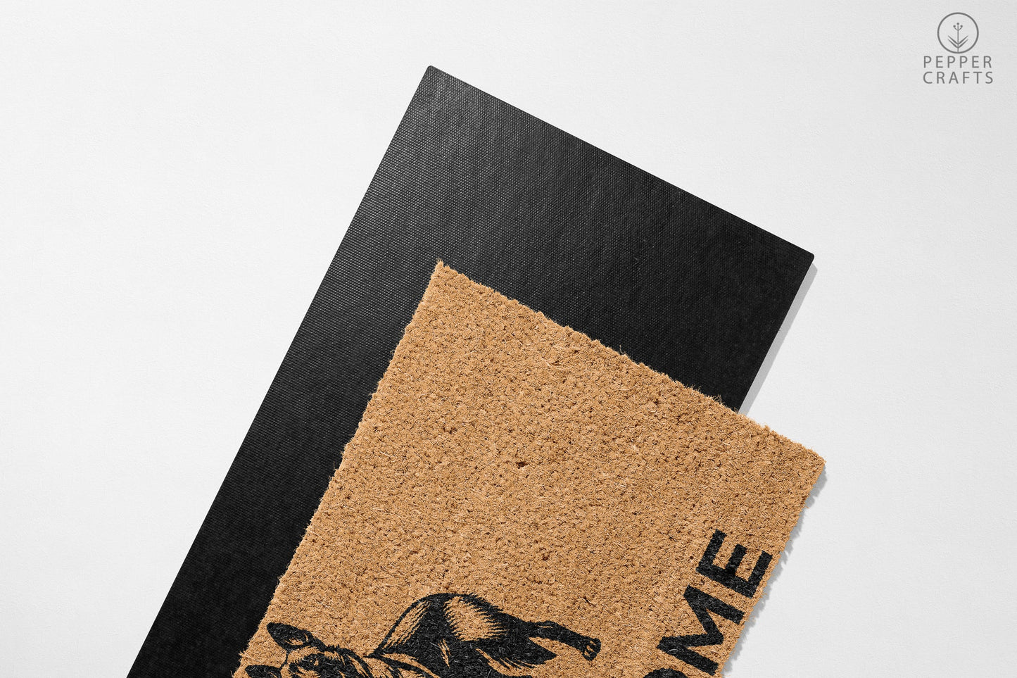 Pepper Crafts Malinois Coir Doormat – Stylish & Durable Welcome Mat for Dog Lovers (30" x 18")