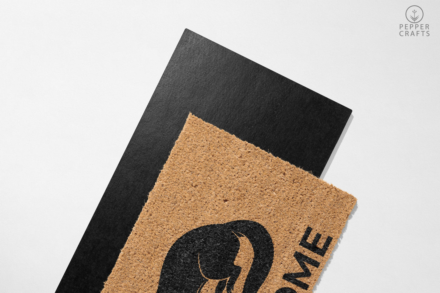 Pepper Crafts Mongoose Coir Doormat – Stylish & Durable Welcome Mat for Animal Lovers (30" x 18")