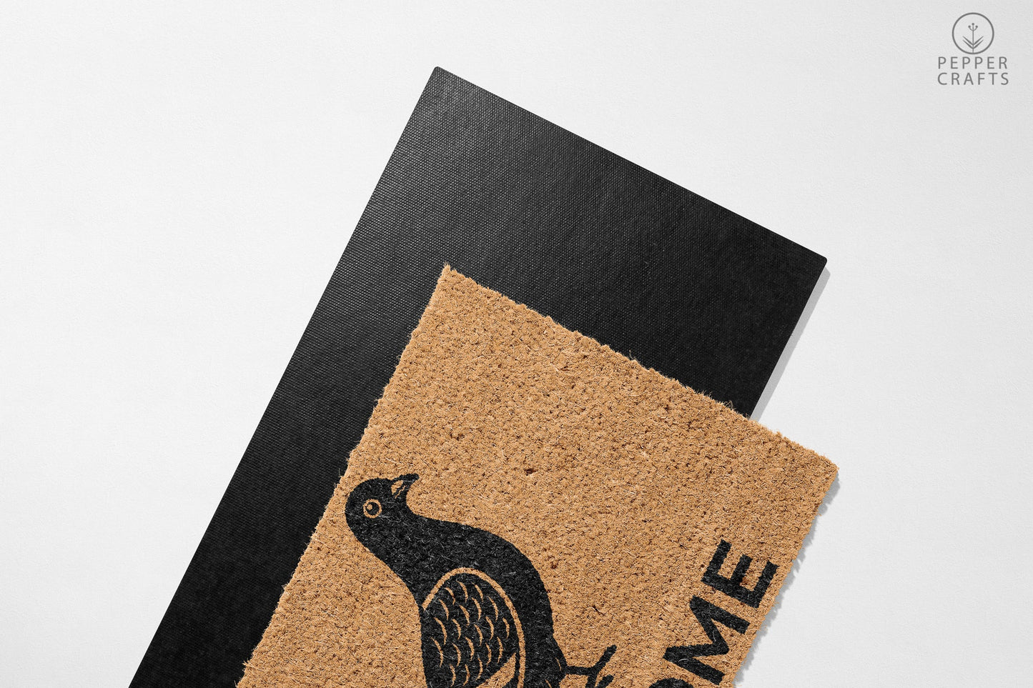 Pepper Crafts Pigeon Coir Doormat – Stylish & Durable Welcome Mat for Animal Lovers (30" x 18")