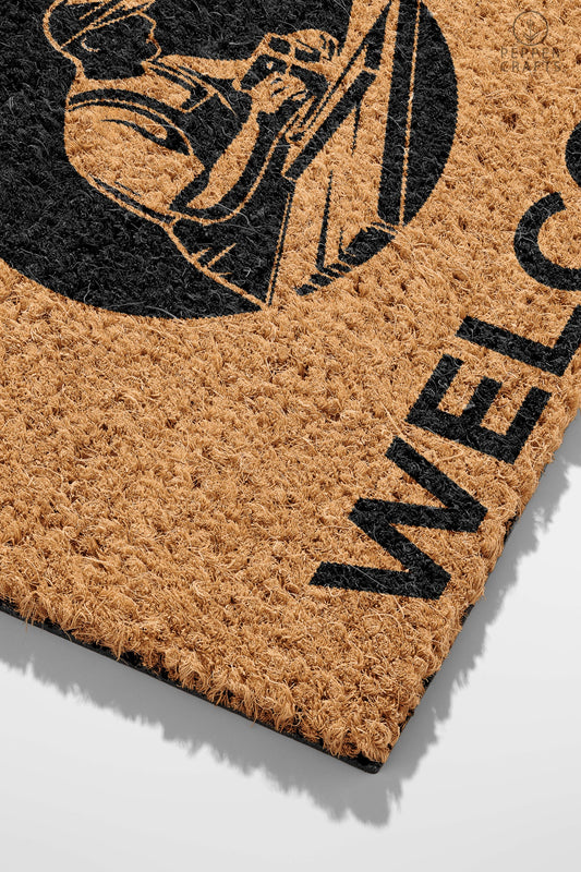 Pepper Crafts Carpenter Coir Doormat – Stylish & Durable Welcome Mat for Professionals (30" x 18")
