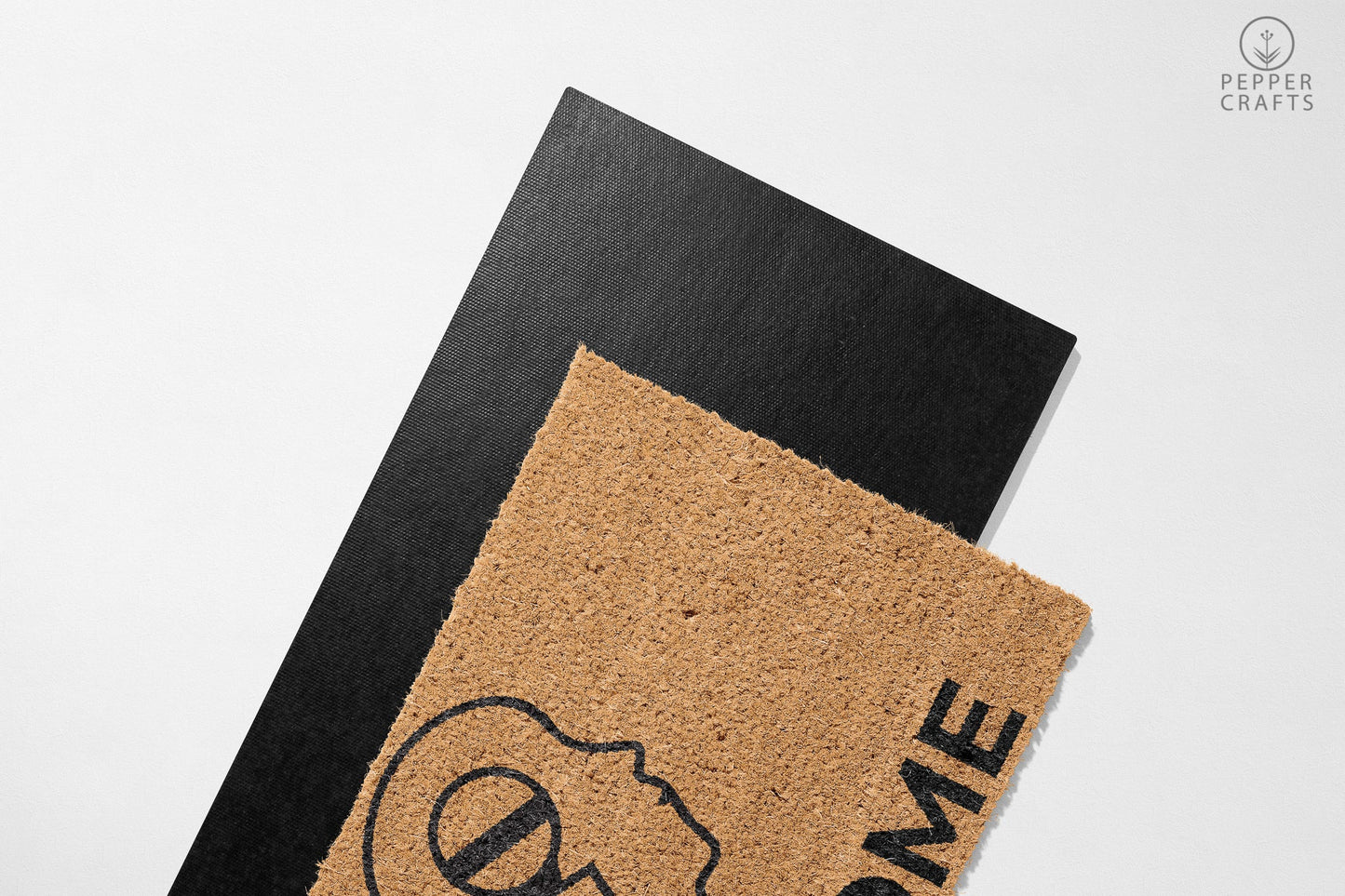 Pepper Crafts Journalist Coir Doormat β Stylish & Durable Welcome Mat for Professionals (30" x 18")