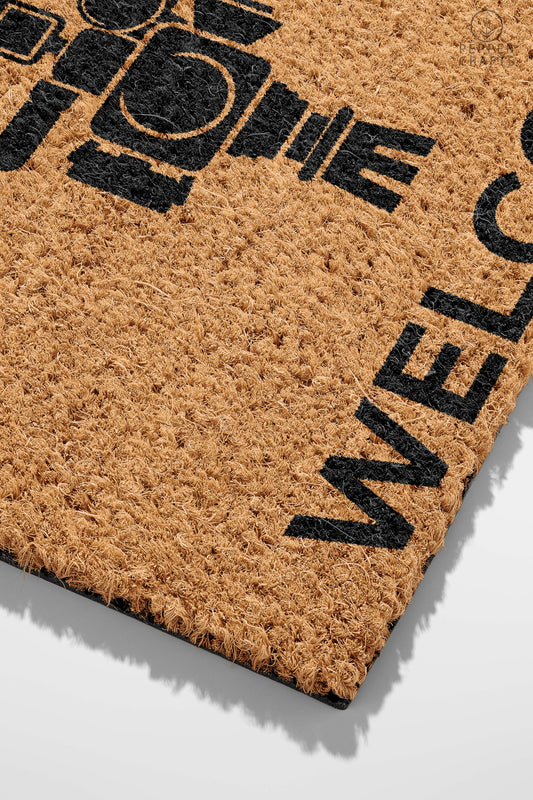 Pepper Crafts Videographer Coir Doormat – Stylish & Durable Welcome Mat for Professionals (30" x 18")
