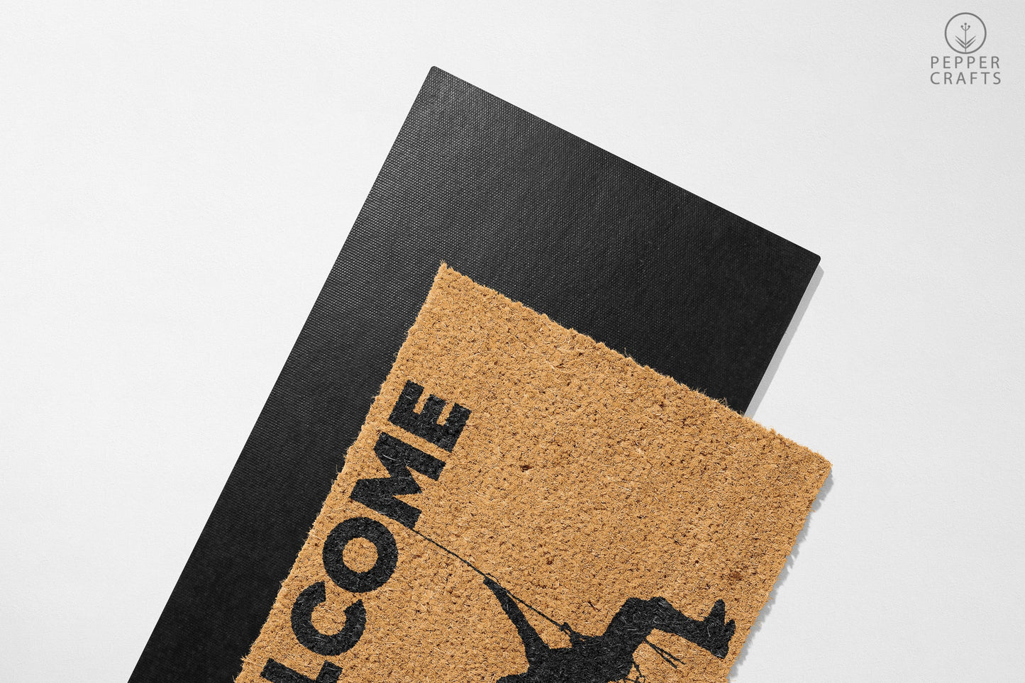 Pepper Crafts Hill Climbing Coir Doormat β Stylish & Durable Welcome Mat for Adventurers (30" x 18")