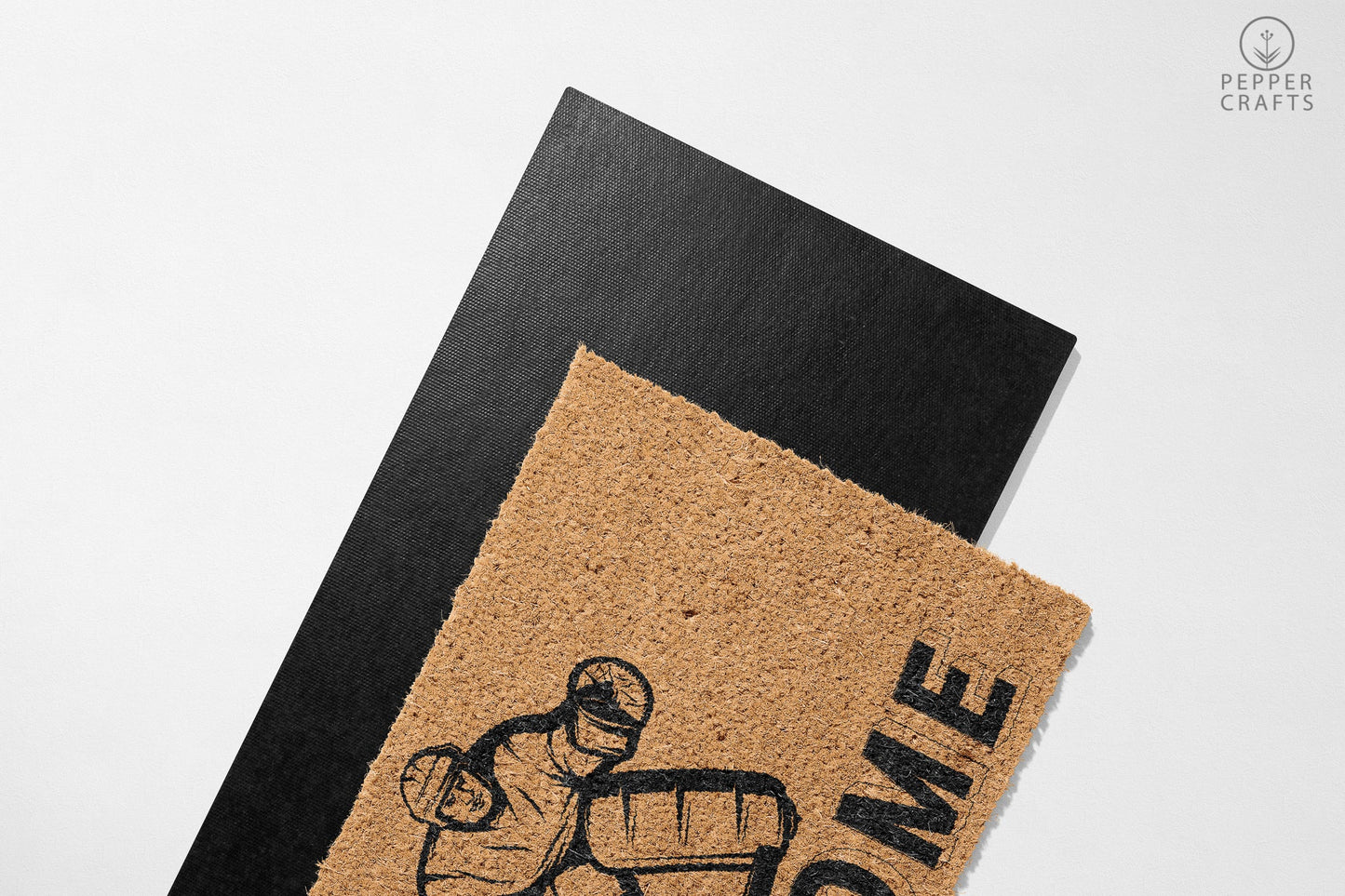 Pepper Crafts Hockey Coir Doormat β Stylish & Durable Welcome Mat for Sports Fans (30" x 18")