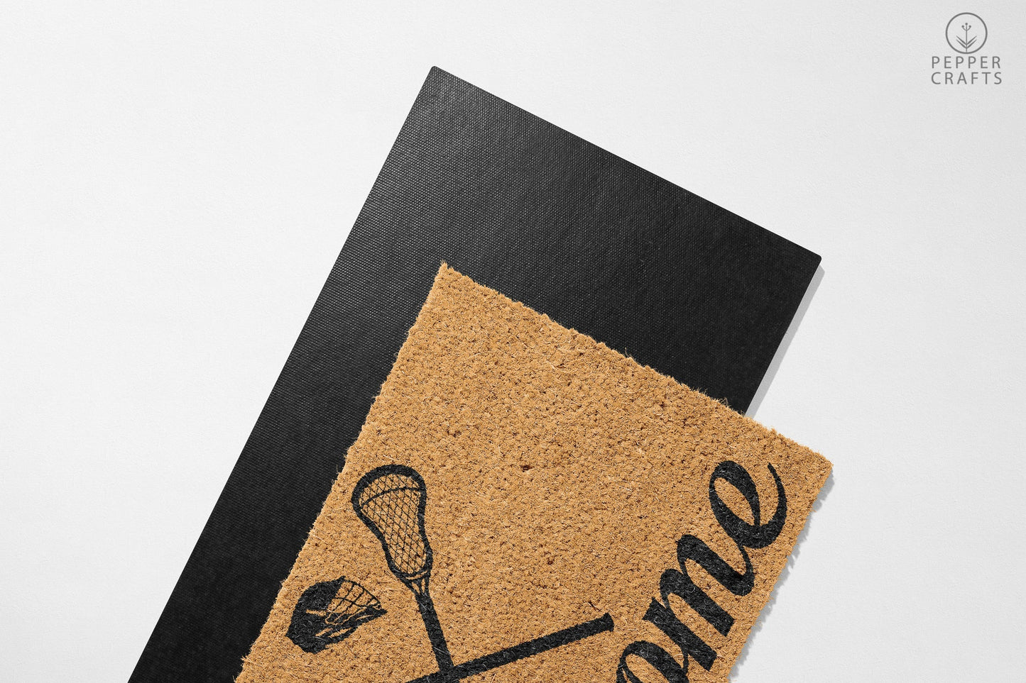 Pepper Crafts Lacrosse Coir Doormat β Stylish & Durable Welcome Mat for Sports Fans (30" x 18")