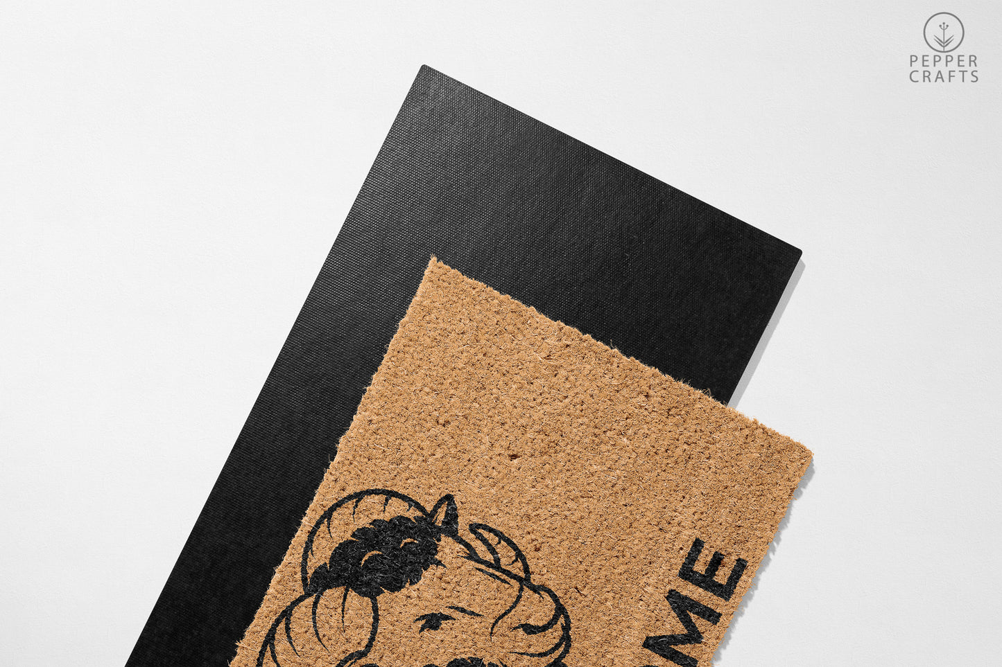 Pepper Crafts Goat Coir Doormat – Stylish & Durable Welcome Mat for Animal Lovers (30" x 18") - peppercrafts