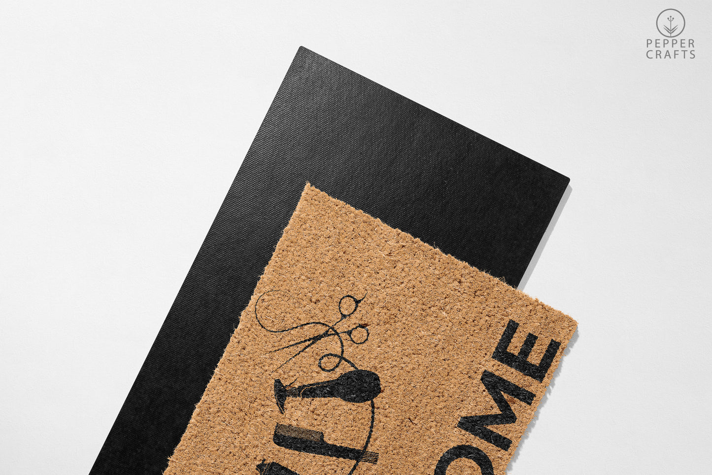 Pepper Crafts Hairstylist Coir Doormat β Stylish & Durable Welcome Mat for Professionals (30" x 18") - peppercrafts