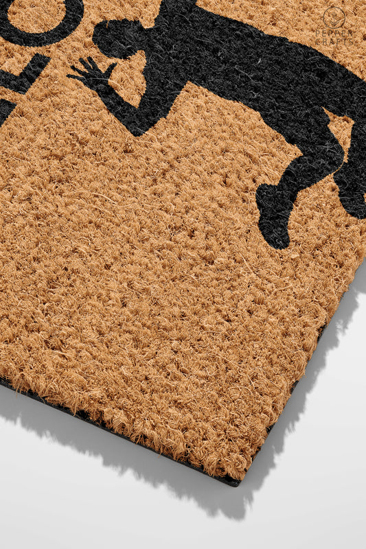 Pepper Crafts Handball Coir Doormat – Stylish & Durable Welcome Mat for Sports Fans (30" x 18") - peppercrafts