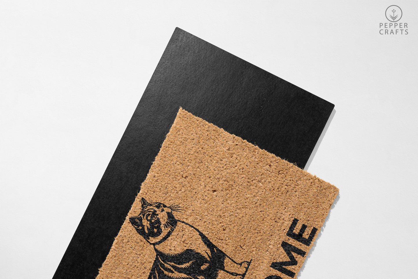 Pepper Crafts American Shorthair Coir Doormat – Stylish & Durable Welcome Mat for Cat Lovers (30" x 18") - peppercrafts