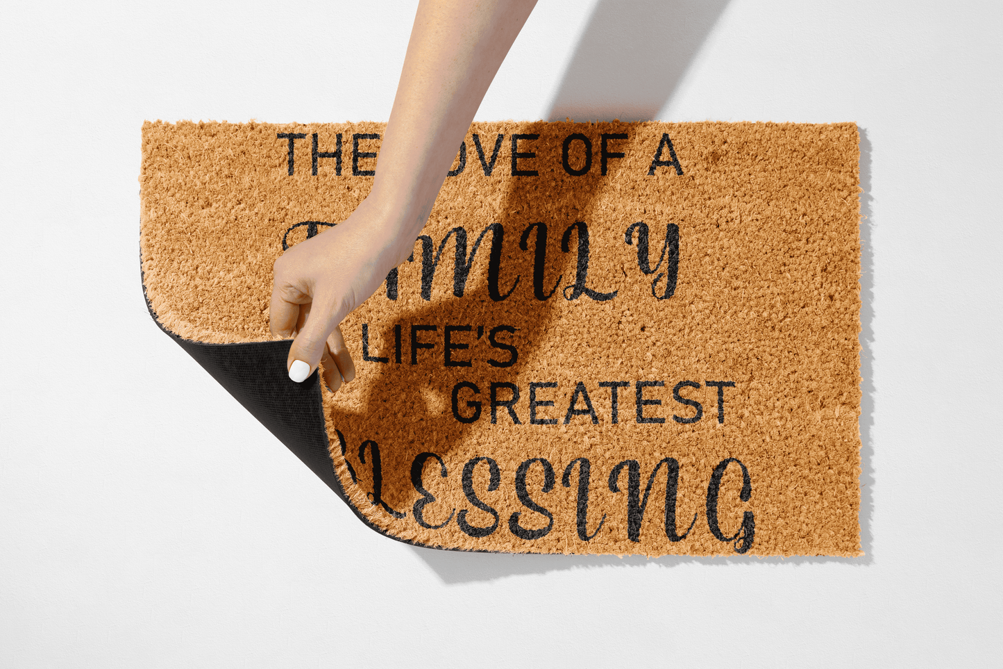 🏠 The Love of a Family – Heartfelt Welcome Mat - peppercrafts