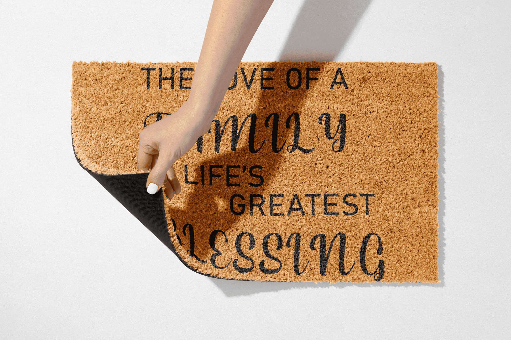 🏠 The Love of a Family – Heartfelt Welcome Mat - peppercrafts