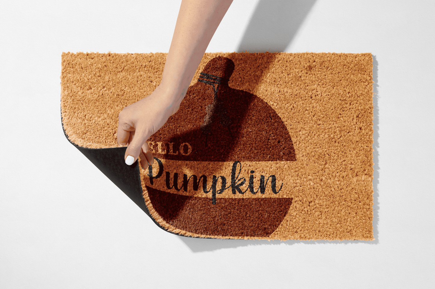🧡 Hello Pumpkin – Autumn Harvest Coir Mat - peppercrafts
