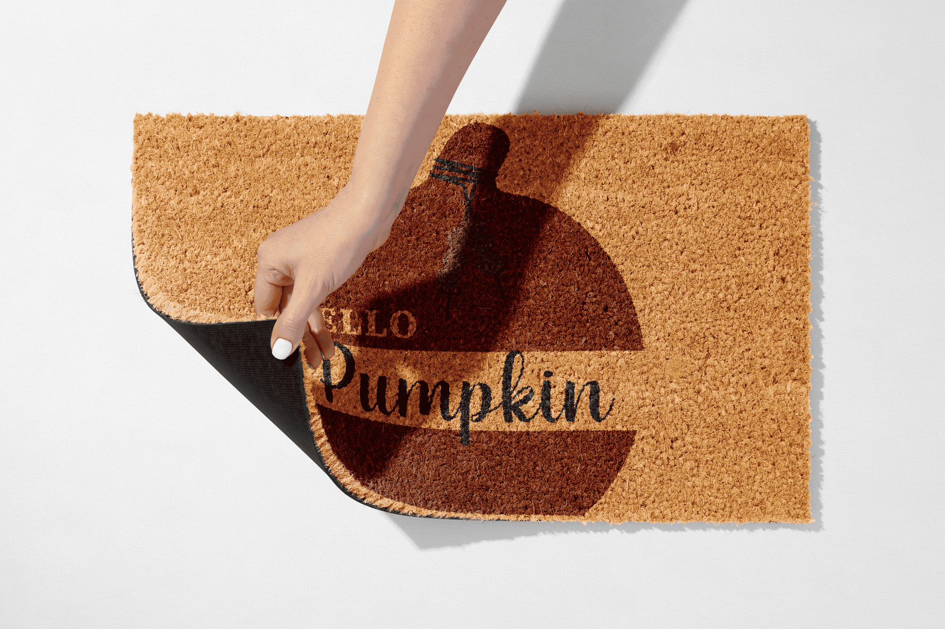 🧡 Hello Pumpkin – Autumn Harvest Coir Mat - peppercrafts