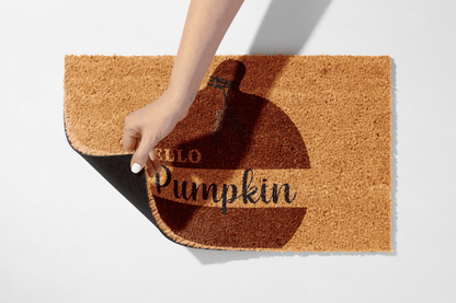 🧡 Hello Pumpkin – Autumn Harvest Coir Mat - peppercrafts