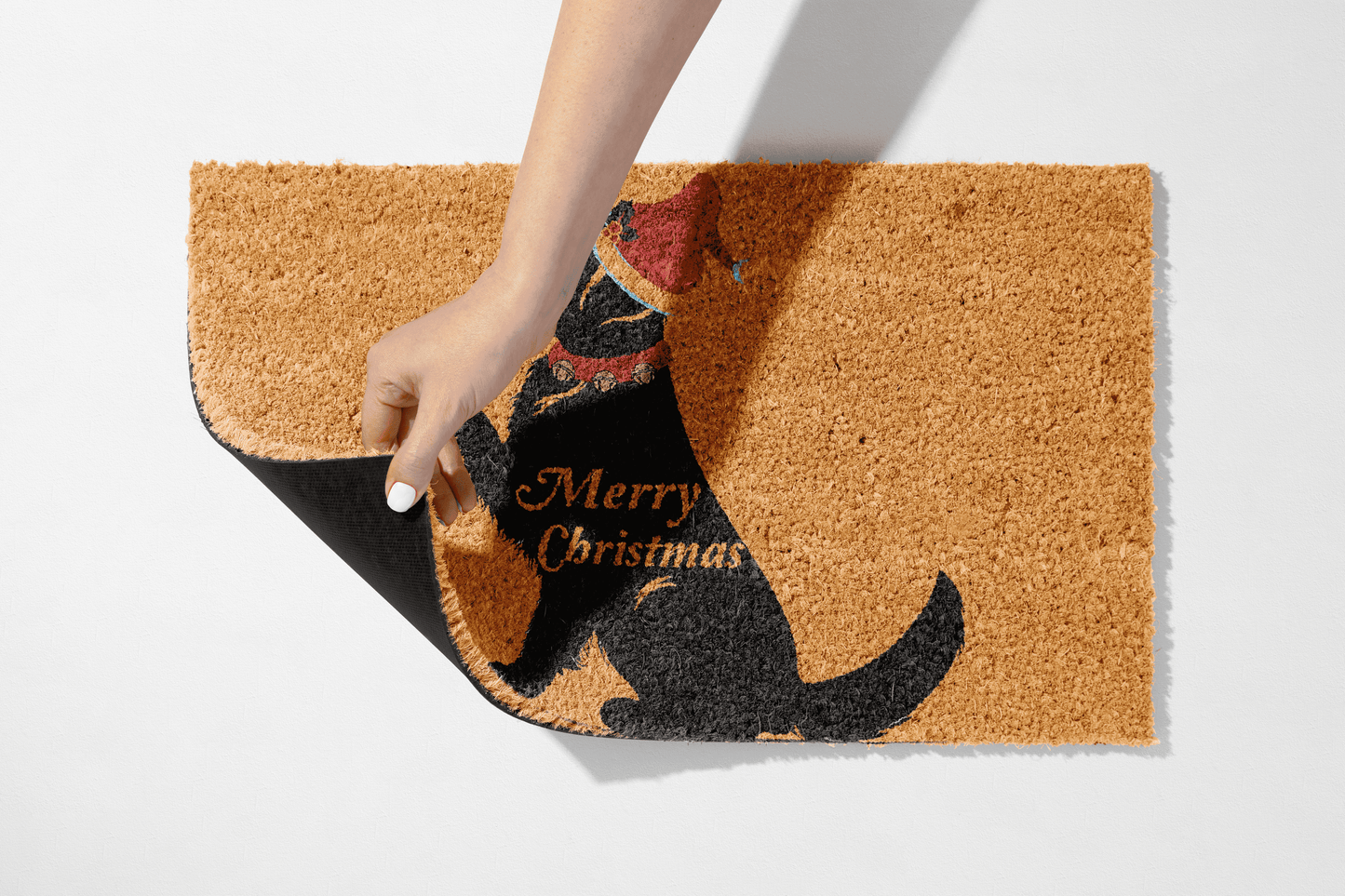 🎄 Paws, Presents &amp; Pep – Merry Christmas Dog Coir Mat - peppercrafts