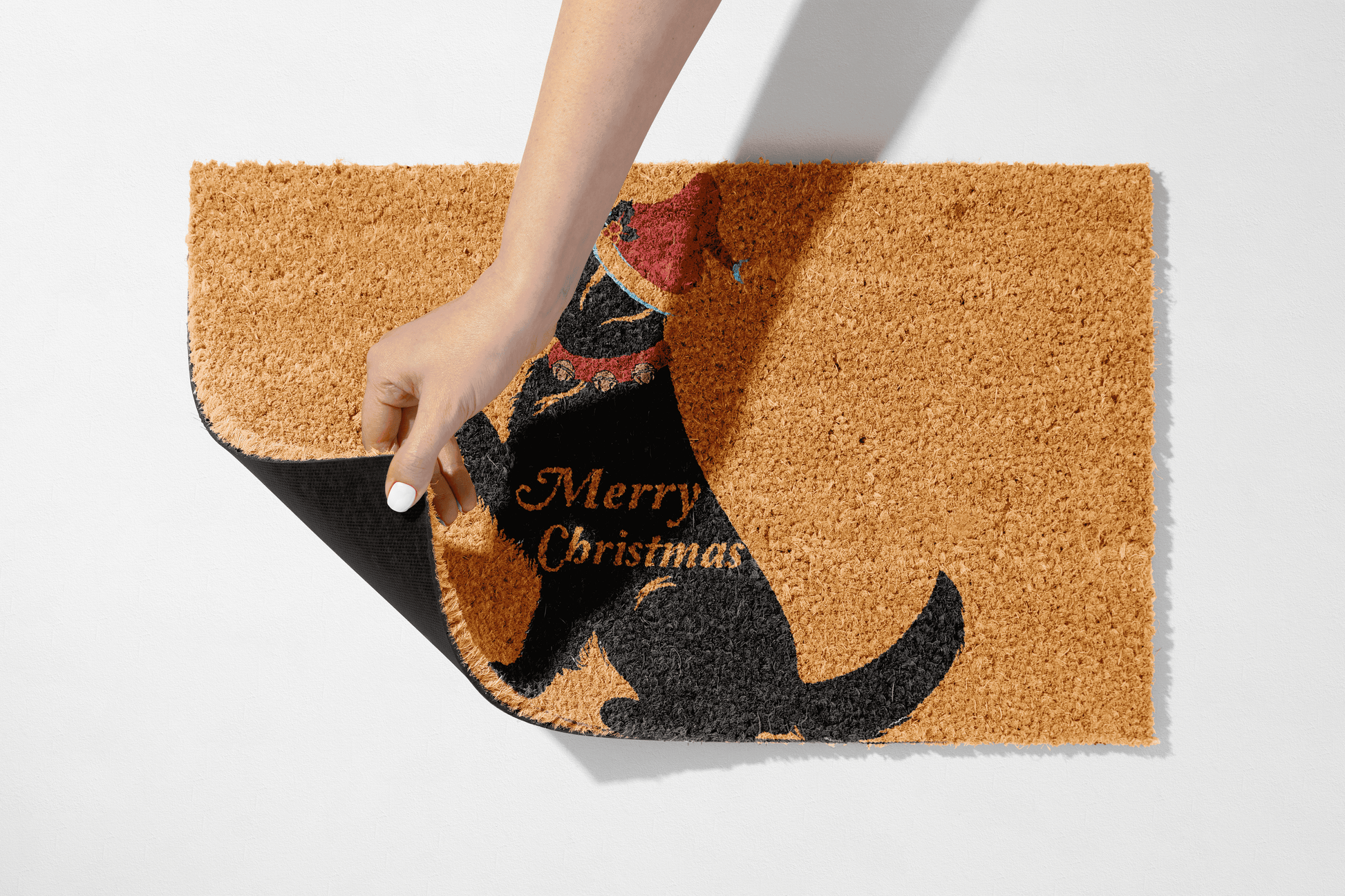 🎄 Paws, Presents &amp; Pep – Merry Christmas Dog Coir Mat - peppercrafts