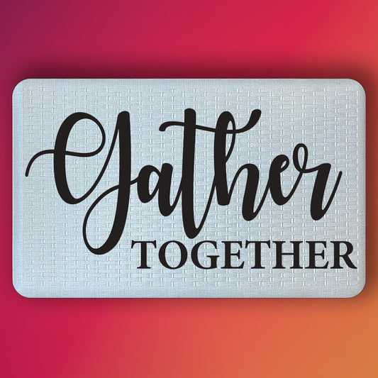 Pepper Crafts Gather Together 18x30 Inch Heartwarming Holiday Anti-Fatigue Mat – Cushioned, Stain-Resistant, Wipe-Clean Floor Mat