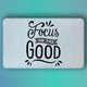 Pepper Crafts Focus on the Good 18x30 Inch Positivity Anti-Fatigue Mat – Cushioned, Stain-Resistant, Wipe-Clean Floor Mat