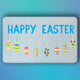Pepper Crafts Hanging Easter Eggs 18x30 Inch Cheerful Holiday Anti-Fatigue Mat – Cushioned, Spill-Proof, Wipe-Clean Floor Mat