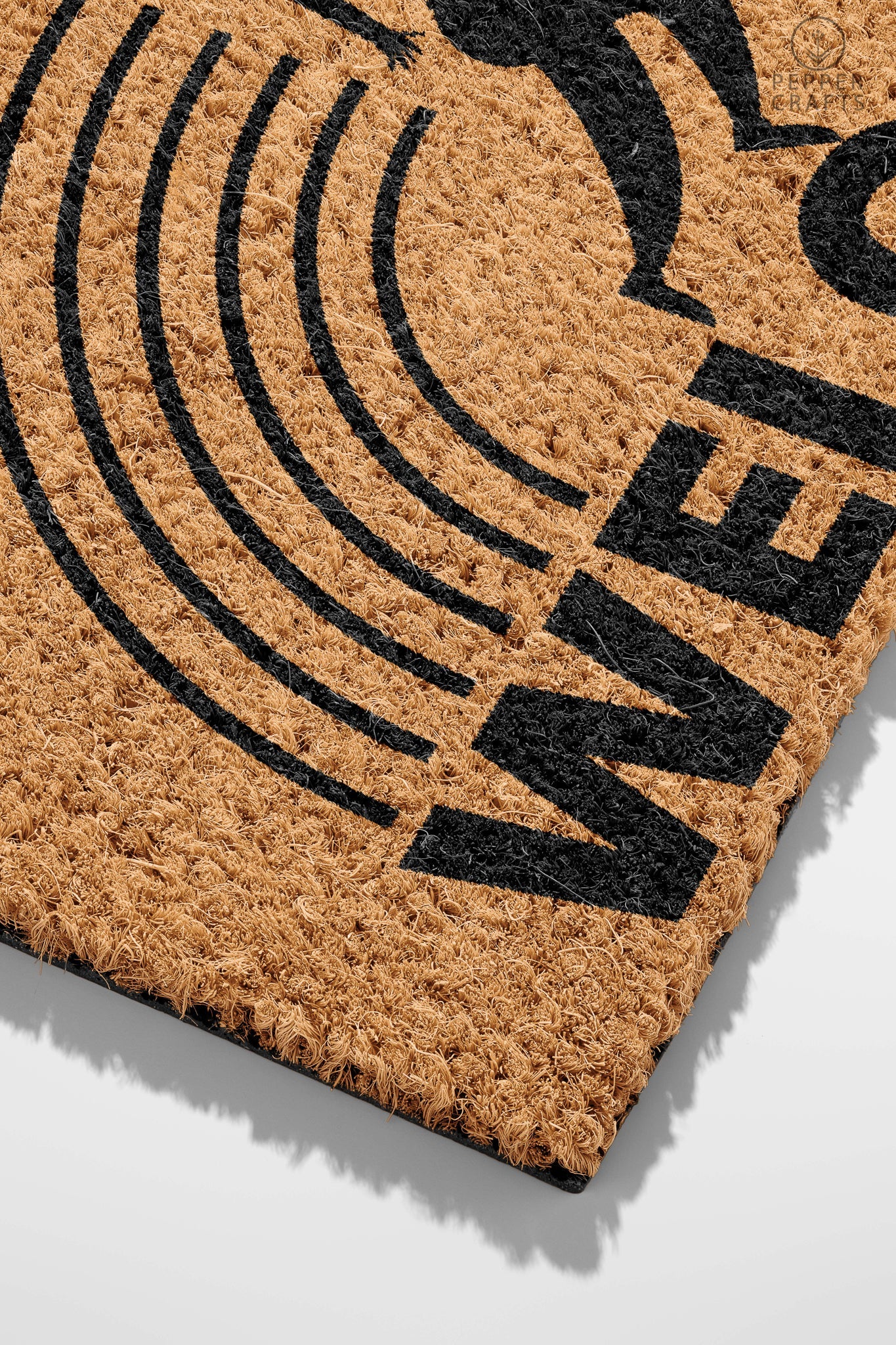 Pepper Crafts Running Coir Doormat – Stylish & Durable Welcome Mat for Athletes (30" x 18")
