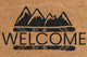 Pepper Crafts Snow Skiing Coir Doormat – Stylish & Durable Welcome Mat for Skiers (30" x 18")