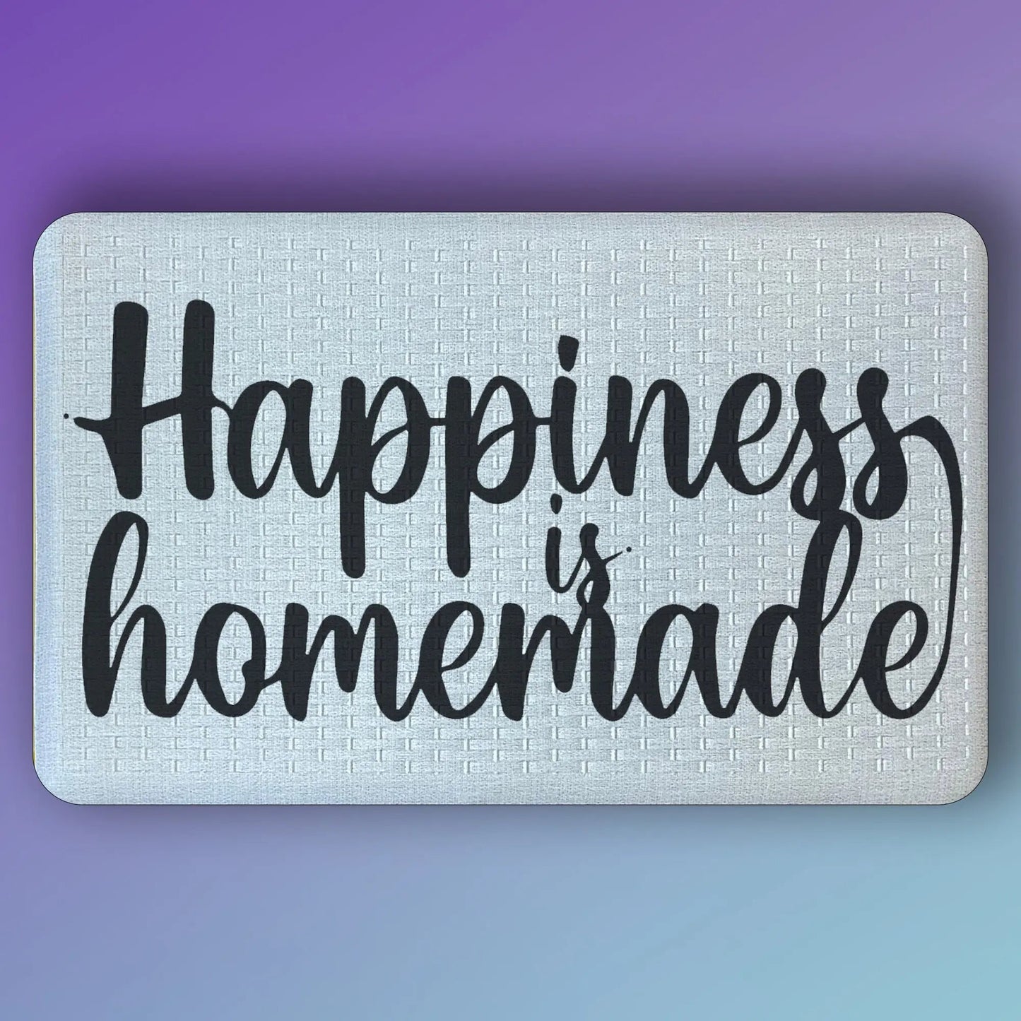 Pepper Crafts Happiness is Homemade 18x30 Inch Anti-Fatigue Kitchen Mat – Cushioned, Stain-Resistant, Wipe-Clean Comfort Mat for Kitchen Sink