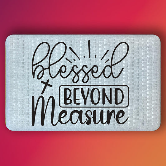 Pepper Crafts Blessed Beyond Measure 18x30 Inch Holiday Anti-Fatigue Comfort Mat – Festive, Cushioned, Stain-Resistant Floor Mat for Kitchen