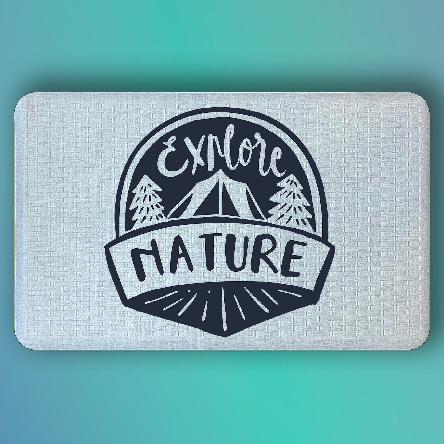 Pepper Crafts Explore Nature 18x30 Inch Adventure-Lover's Anti-Fatigue Mat – Cushioned, Water-Resistant, Wipe-Clean Floor Mat