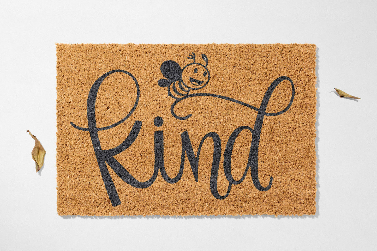 🐝 Bee Kind, Always – Kindness Coir Doormat
