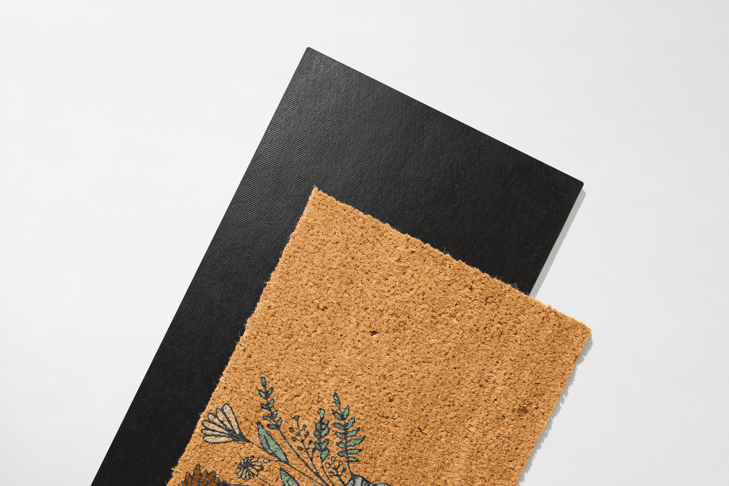 🌸 Bloom in Every Season – Mason Jar Floral Coir Mat