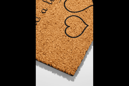 🏡 A Love Built Together – Heartfelt Couple’s Coir Mat