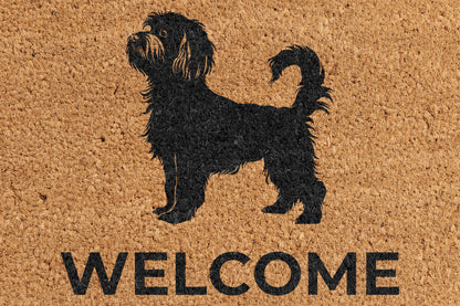 Pepper Crafts Affenpinscher Coir Doormat – Stylish & Durable Welcome Mat for Dog Lovers (30" x 18")
