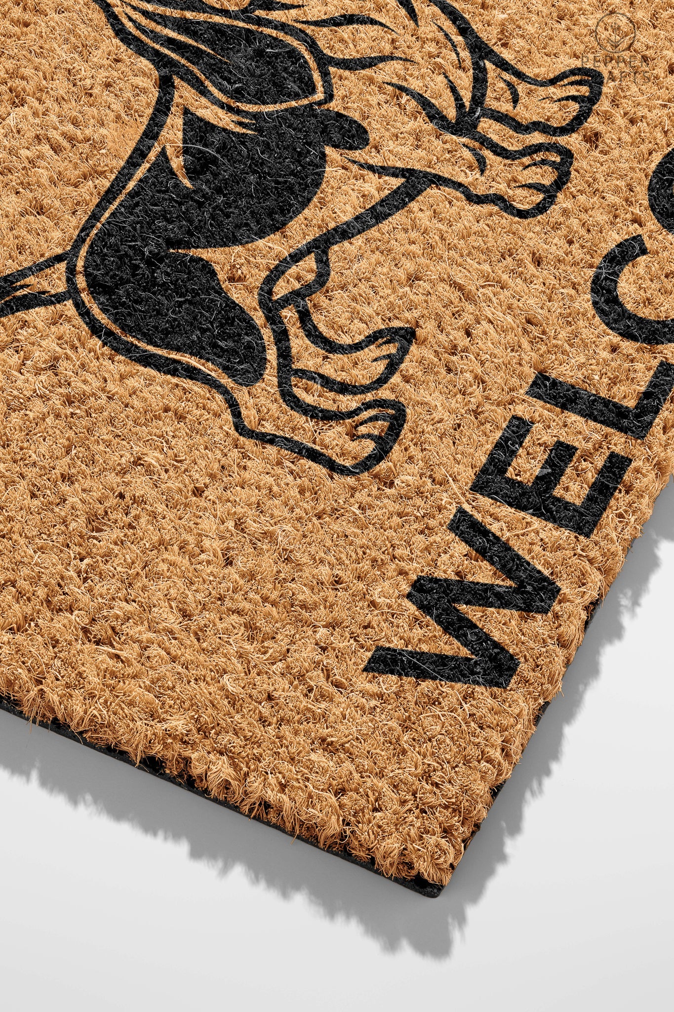 Pepper Crafts Basset Hound Coir Doormat – Stylish & Durable Welcome Mat for Dog Lovers (30" x 18")