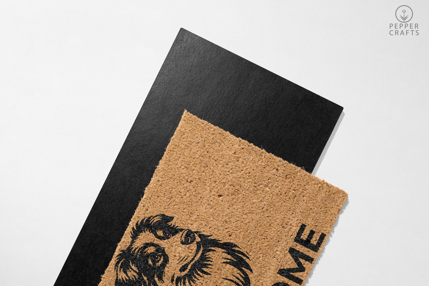 Pepper Crafts Loyal Companion Australian Shepherd Coir Doormat – Charming & Sturdy Welcome Mat for Dog Lovers (30" x 18")