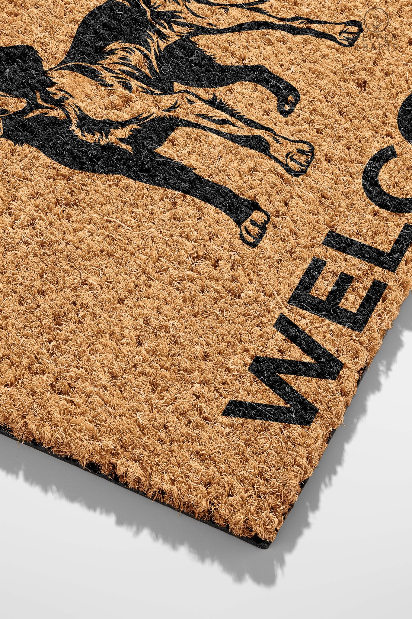Pepper Crafts Brittany Coir Doormat – Stylish & Durable Welcome Mat for Dog Lovers (30" x 18")
