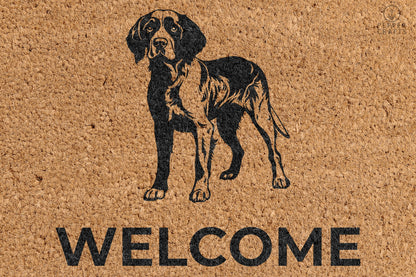 Pepper Crafts Brittany Coir Doormat – Stylish & Durable Welcome Mat for Dog Lovers (30" x 18")