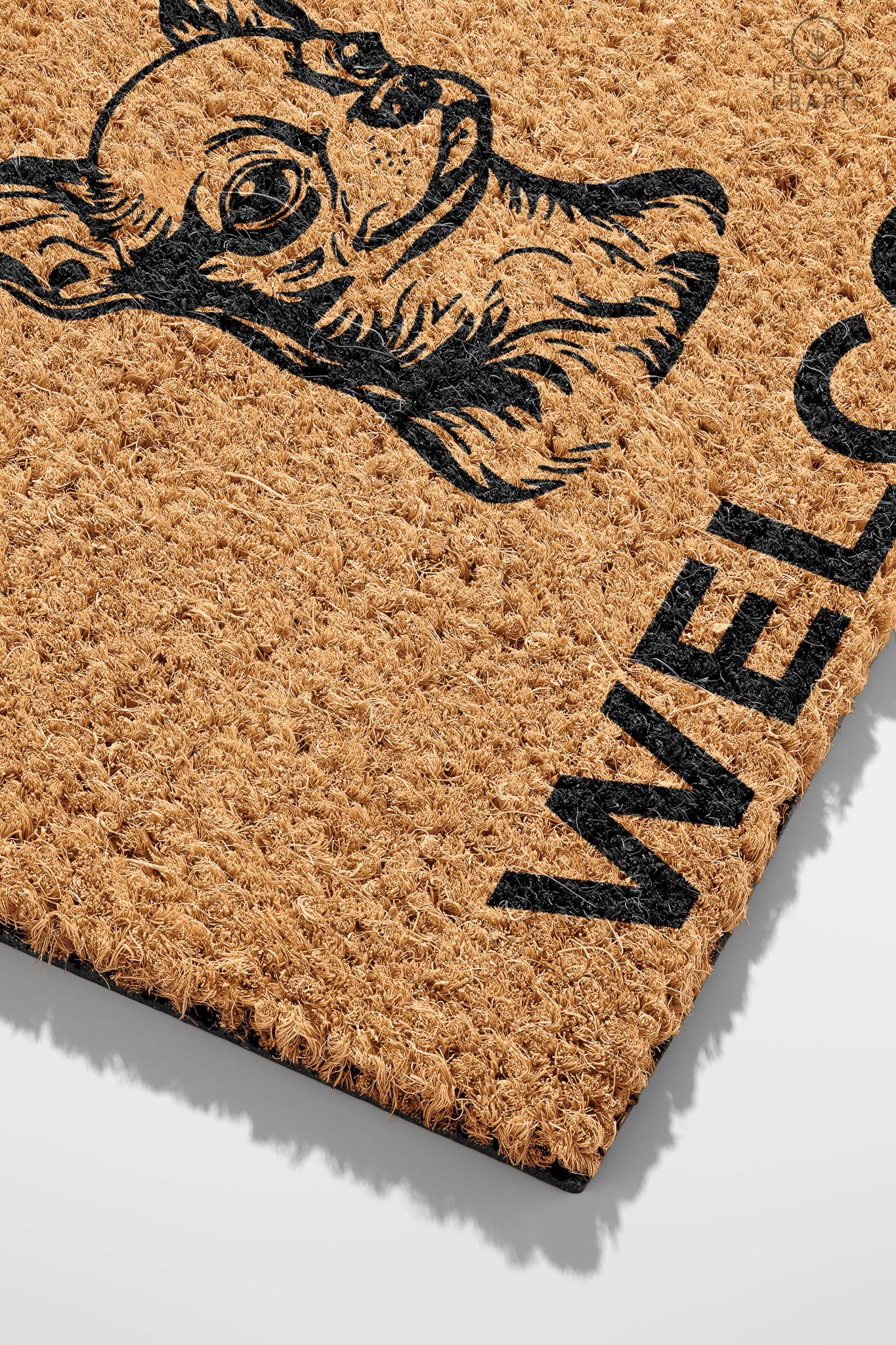 Pepper Crafts Chihuahua Coir Doormat – Stylish & Durable Welcome Mat for Dog Lovers (30" x 18")