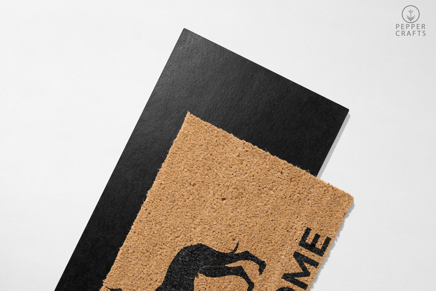 Pepper Crafts Great Dane Coir Doormat – Stylish & Durable Welcome Mat for Dog Lovers (30" x 18")