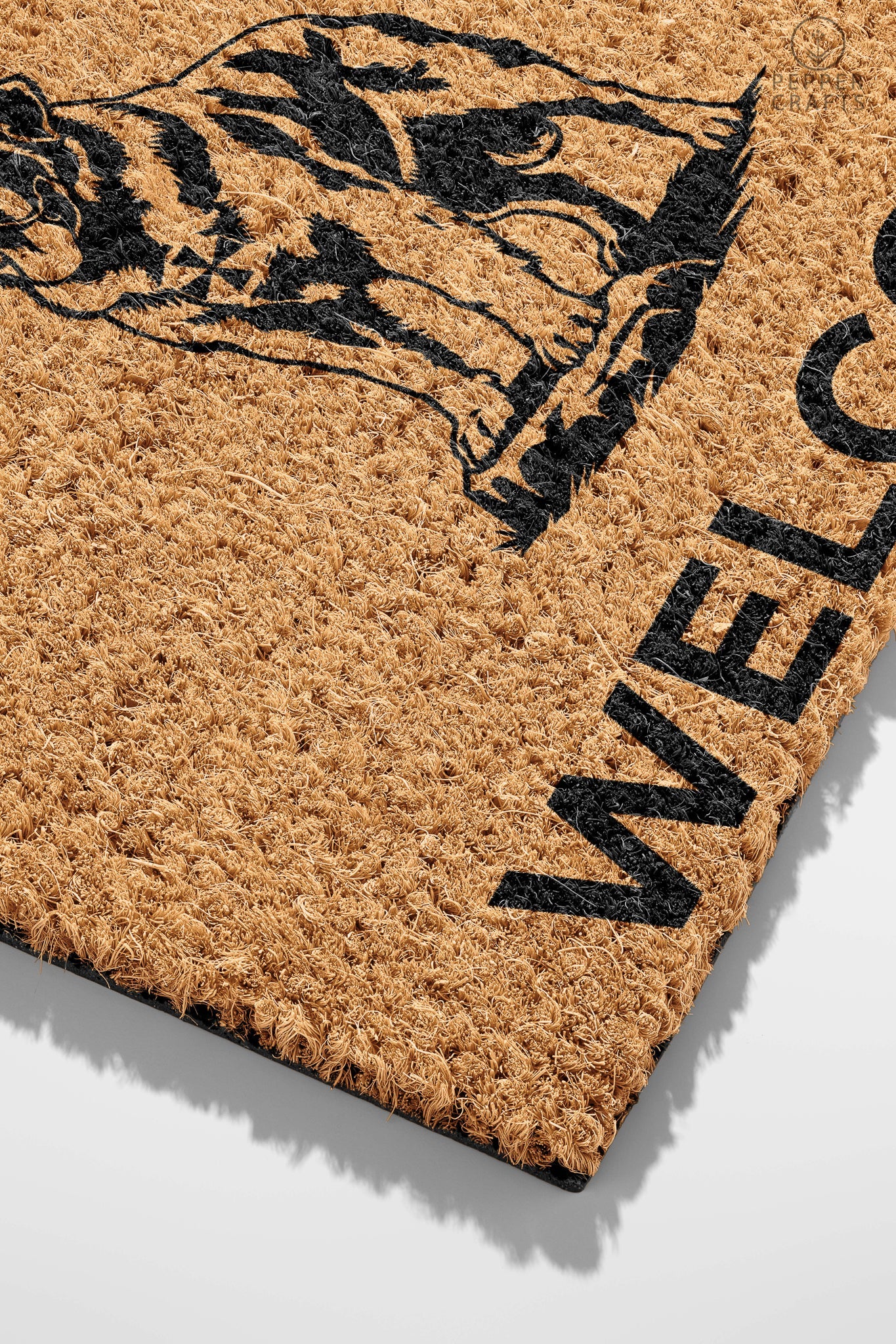 Pepper Crafts Newfoundland Coir Doormat – Stylish & Durable Welcome Mat for Dog Lovers (30" x 18")