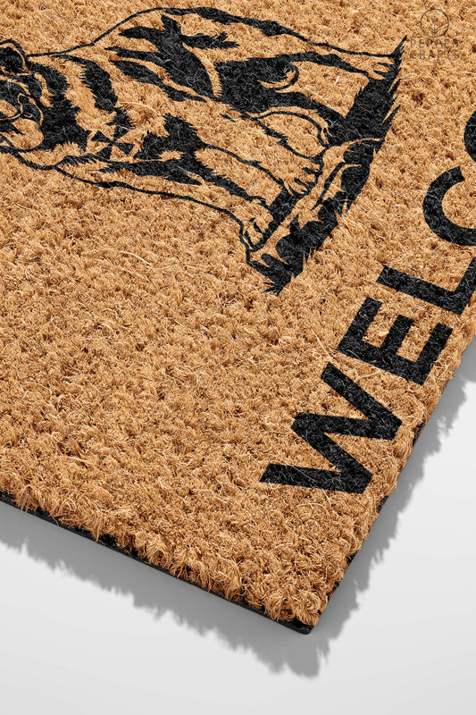 Pepper Crafts Newfoundland Coir Doormat – Stylish & Durable Welcome Mat for Dog Lovers (30" x 18")