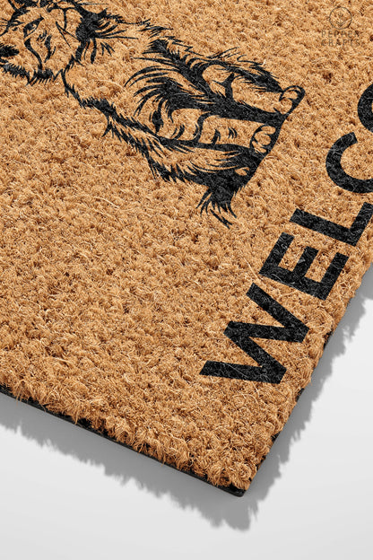 Pepper Crafts American Wirehair Coir Doormat – Stylish & Durable Welcome Mat for Cat Lovers (30" x 18")