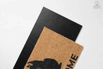 Pepper Crafts Bombay Cat Coir Doormat – Stylish & Durable Welcome Mat for Cat Lovers (30" x 18")