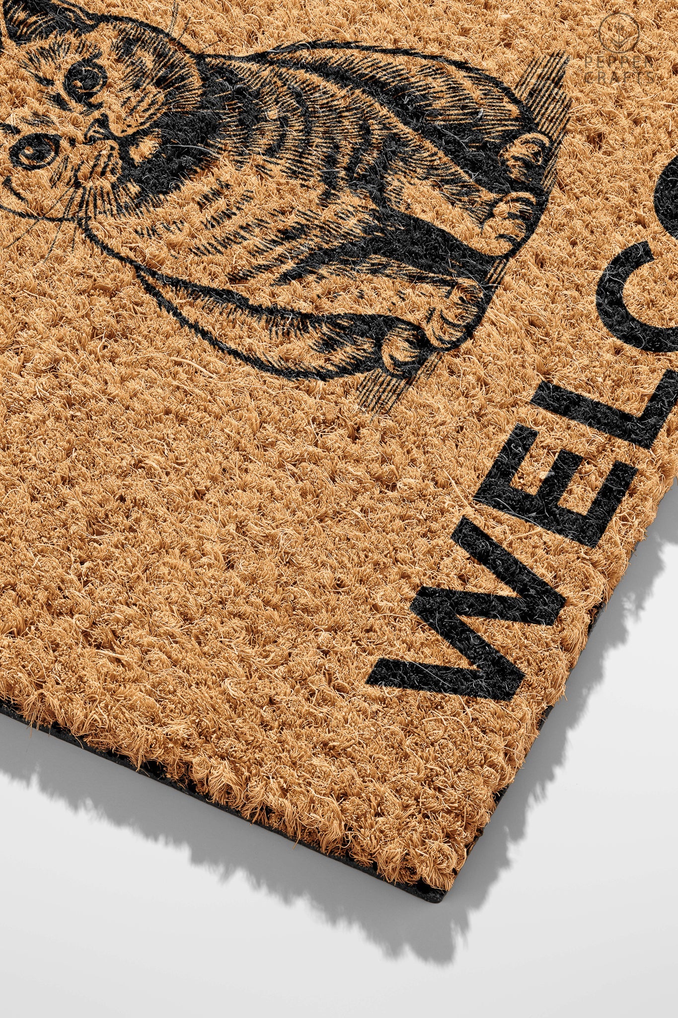 Pepper Crafts Exotic Shorthair Coir Doormat – Stylish & Durable Welcome Mat for Cat Lovers (30" x 18")