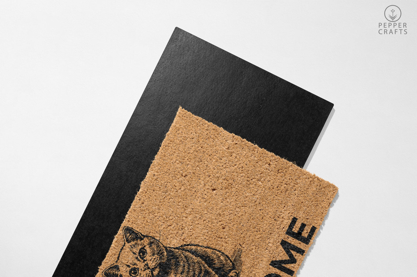 Pepper Crafts Exotic Shorthair Coir Doormat – Stylish & Durable Welcome Mat for Cat Lovers (30" x 18")