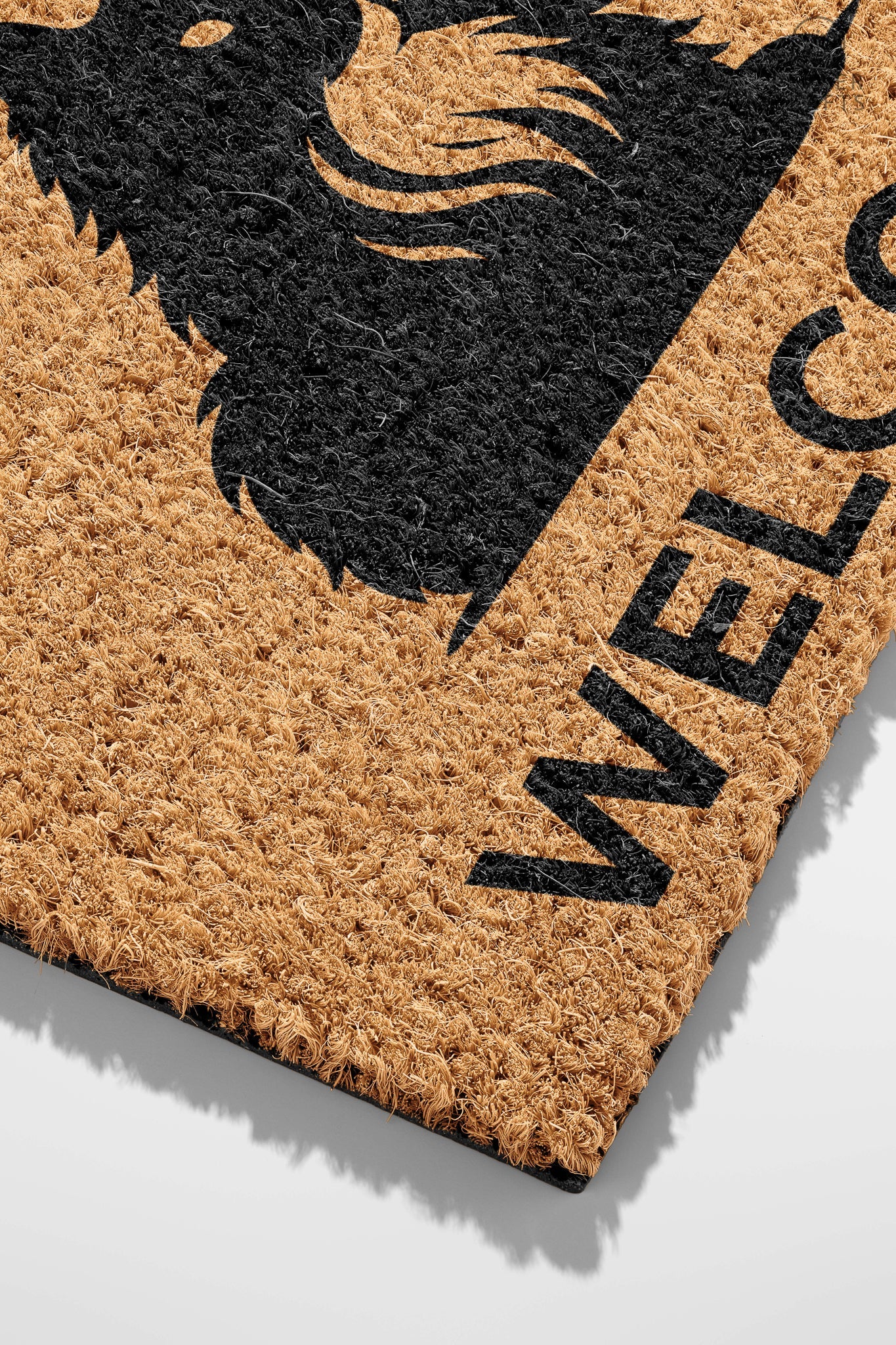Pepper Crafts Ragamuffin Coir Doormat – Stylish & Durable Welcome Mat for Cat Lovers (30" x 18")