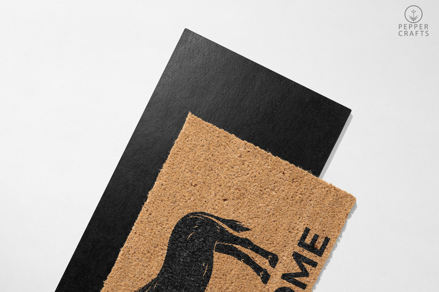 Pepper Crafts Donkey Coir Doormat – Stylish & Durable Welcome Mat for Animal Lovers (30" x 18")